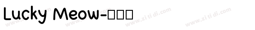 Lucky Meow字体转换